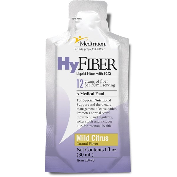 Daily Liquid Fiber for Regularity and Soft stools |HyFiber| 12 Grams Soluble Fiber. 100 doses.