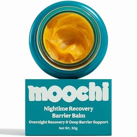 moochi Sarga de carne alimentada con pasto para la piel - Bálsamo de barrera de recuperación nocturna, hidratante facial (1.06 oz)