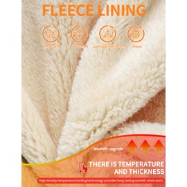 Gihuo Men's Winter Warm Fleece Pants Sherpa Fleece Lined Jogger Pants Sweatpants Active Thermal Track Pants (2#LightGrey-M)