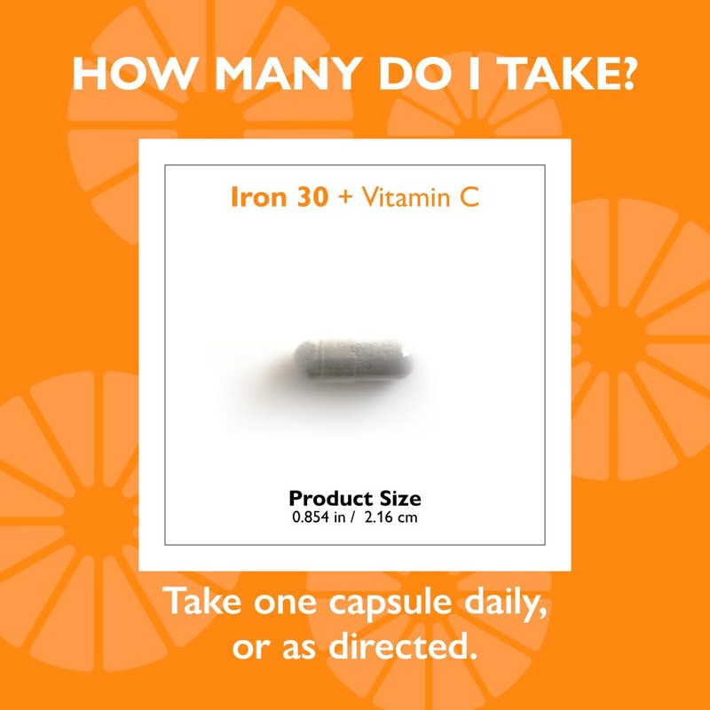 Celebrate Vitamins Iron Supplement with Vitamin C - 30mg Iron,