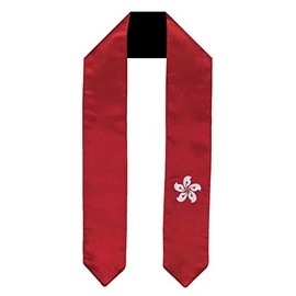 Vision Wear Hong Kong Flag Graduation Sash/Stole International Study Abroad Adult Unisex