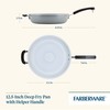 Farberware EcoAdvantage Ceramic Nonstick Deep Frying Pan/Skillet with Helper Handle,