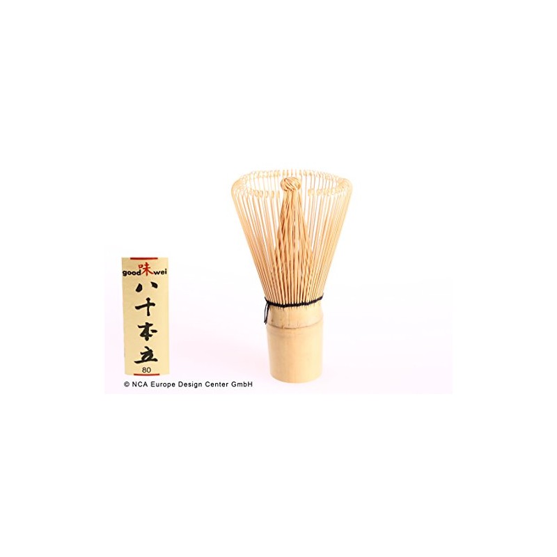 Goodwei Chasen Japanese Matcha Broom Bamboo with 80 Bristles