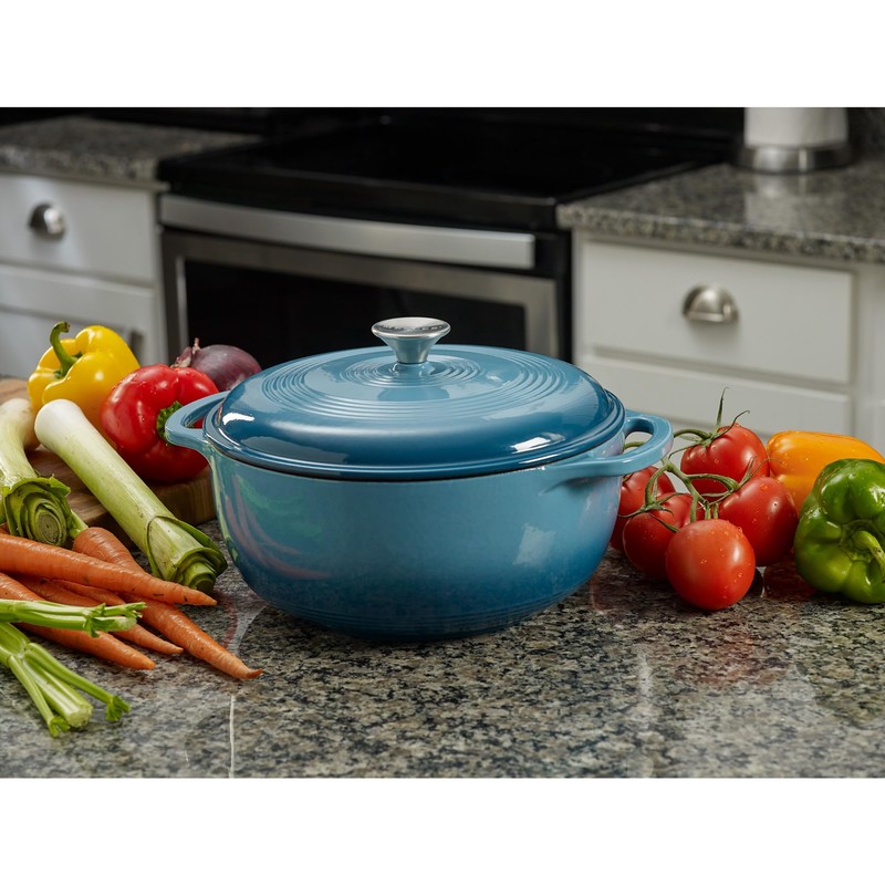 Mercer Culinary Enameled Cast Iron Round Dutch Oven, 6 qt.,
