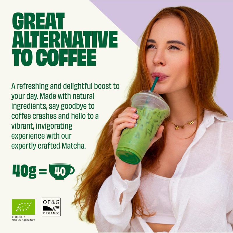 40g Organic Platinum Grade Matcha Green Tea Powder | Japanese