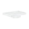 Smedbo O348 Porcelain Container Soap Dish, White