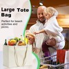 Canvas Grocery Bags, Reusable Shopping Bag Heavy Duty, 4/10 Pack
