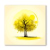 Golden Township Tree Painting Canvas Art Good Luck Rising Fortune