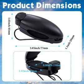 Frienda Car Sunglasses Holder Clip 2 Pieces Sunglasses Visor Clips for Car Sun Visor Glasses Holder Eyeglasses Mount Accessories(Black)