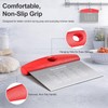 Ourokhome 2 Pack Bench Scraper Dough Cutter, Stainless Steel Dough