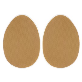 HARFINGTON 1pair Shoe Grips on Bottom of Shoes 2.64"x0.06"x3.66" Round Head Non Slip Shoe Pads for High Heels, Brown