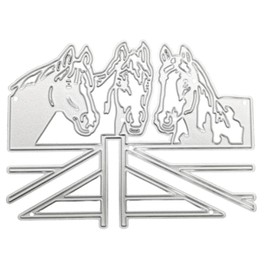 richingCAI Horse Metal Cutting Dies Stencil DIY Scrapbooking Album Paper Card Template Mold Embossing Craft Scrapbooking die cuts