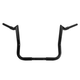 12" Rise Street Glide Ape Hanger Handlebar Ape Hangers Monkey Bar for Harley Touring Electra Glide FLHX FLHT 1986-2025 Models with Batwing Fairng Black 1 1/4" Tube