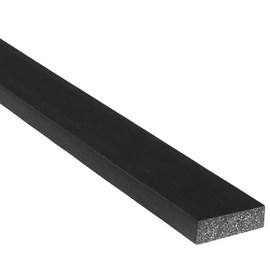 TRIM-LOK Rectangle Rubber Seal with High Tack Tape, 0.25-Inch Height, 0.75-Inch Width, 25-Foot Length, EPDM Foam Weather Stripping for Door Frame, Window Insulation, Vehicles, and Boats