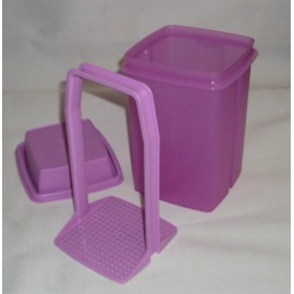 Tupperware Large Square Pick-a-Deli Container in Lavender Purple