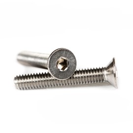 M6 (6mm x 45mm) Hexagon Socket Countersunk Head Cap Screws Flat Head Stainless Steel A2 (Pack of 20)