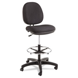 Alera ALEIN4611 Alera Interval Series Swivel Task Stool, 100% Acrylic, Black