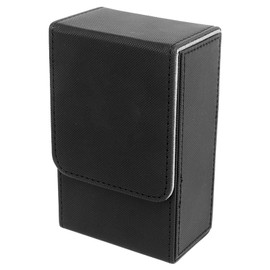 HEEPDD Tarot Storage Box, Groove Design Tarot Card Case Double Layer Reinforcement for Poker Game (black)