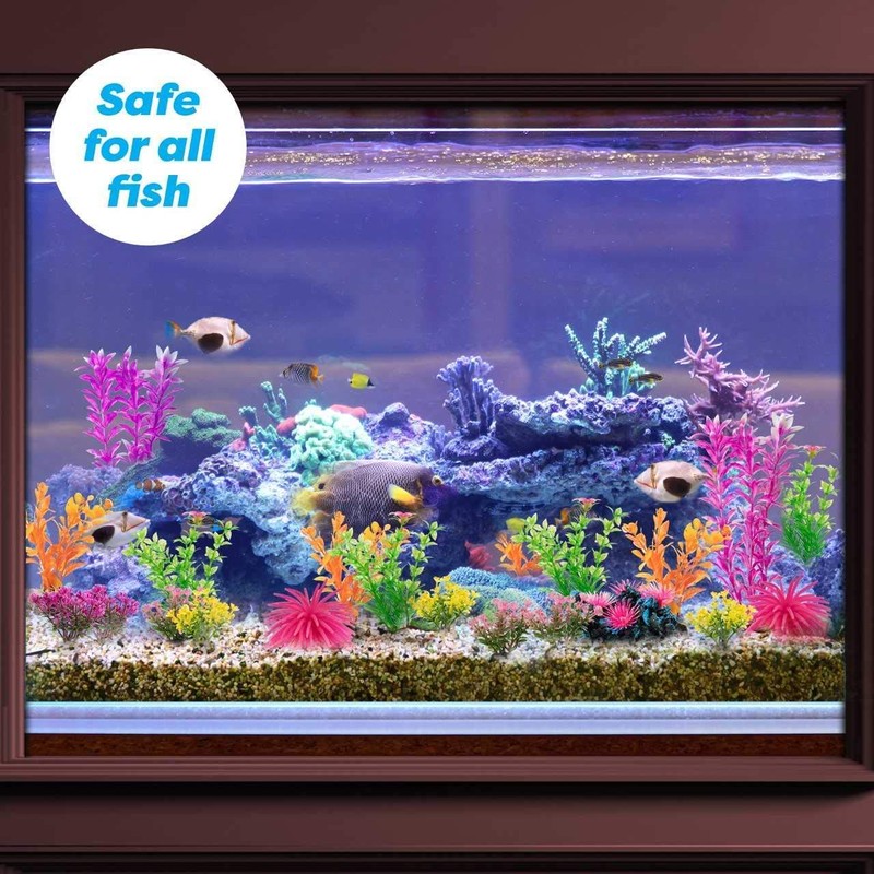 Aquarium Decorations 20 Or 23 Pack Lifelike Plastic Decor Fish