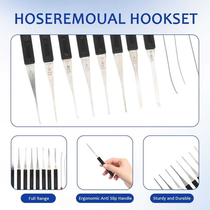 12-Piece Tool Set for Removing and Removing Broken Key Extractor