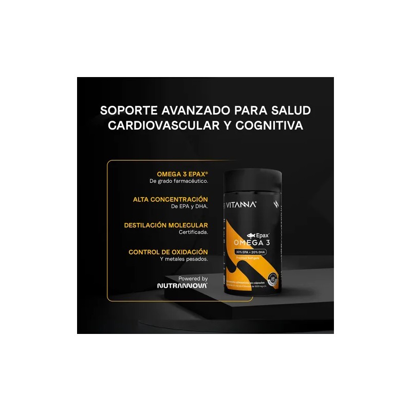 Vitanna Omega 3 Epax Alta Pureza Sin Retrogusto