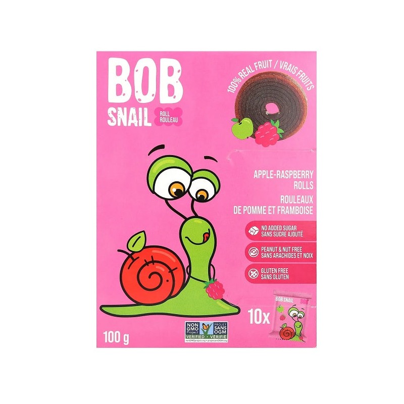 Bob Snail Fruit Roll 5 x 100g (Flavours), Mango