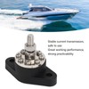 Distribution Stud Junction Post Black 3/8in 300A with Transparent Cover
