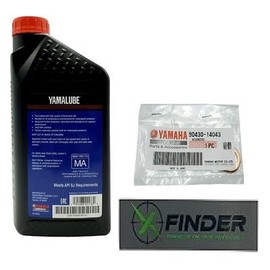 Yamaha Banshee 350 (1987-2006) all Models Crank/Transmisison Oil Kit Yamaha Part# LUB-10W40-AP-12, Crush Washer Part# 90430-14043-00