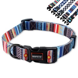 DDSCOLOUR Dog Collars Puppy Adjustable Small with Buckle Xs, for Boys & Girl Rainbow Dog Neck Collar,3/8 Inch with Pattern Comfort Fit for Small Dogs Collar