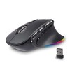 mouse ergonómico, mouse inalámbrico vertical Bluetooth, mouse óptico recargable con