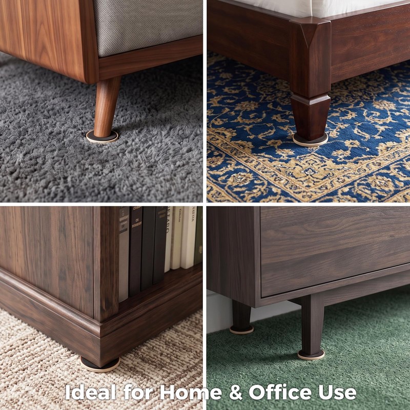 Reusable Furniture Sliders for Carpet, Moving Pads (3 1/2 in,