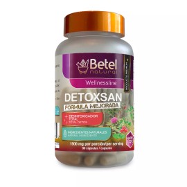 Betel Natural Detoxsan Total Detox Caps by Betel Natural - Liver and Detox Cleanse - 1500 mg