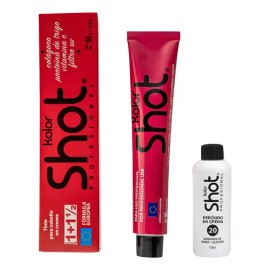 Tinte Para Cabello Kolor Shot Tono 5.666 Cereza 90g + Peroxi