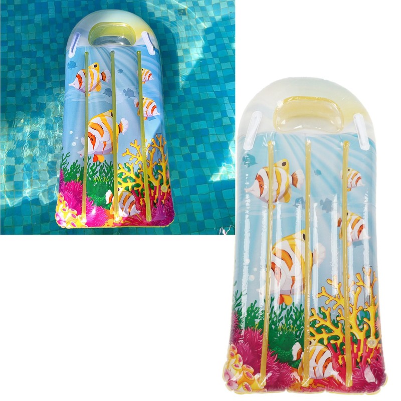 Inflatable Pool Float Kids Lounger Thickened PVC Swimming Floating Mat