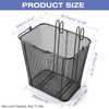 Pannier Bike Basket with Handle - Detachable Rear Wire Baskets