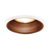 Jesco Lighting TM608ABWH 6-Inch Aperture Line Voltage Trim Recessed Light,