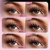 uCoolMe Lashes Cluster Lashes Strip Lashes Volumized False Eyelashes For