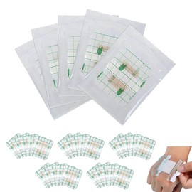 Pack of 25 Shower Plasters, Waterproof, Waterproof Plasters After Surgery, Sterile Wound Plasters, Wound Dressing for Showering, Transparent Water Plasters for Swimming, Shower, Sports, Tattoos (6 x 7