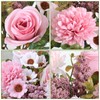 Dremisland Artificial Flowers Like Real Artificial Bouquet 4 Packs Silk