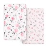 PHF Soft Mini Crib Sheet Set, 2 Pack Silky Comfy