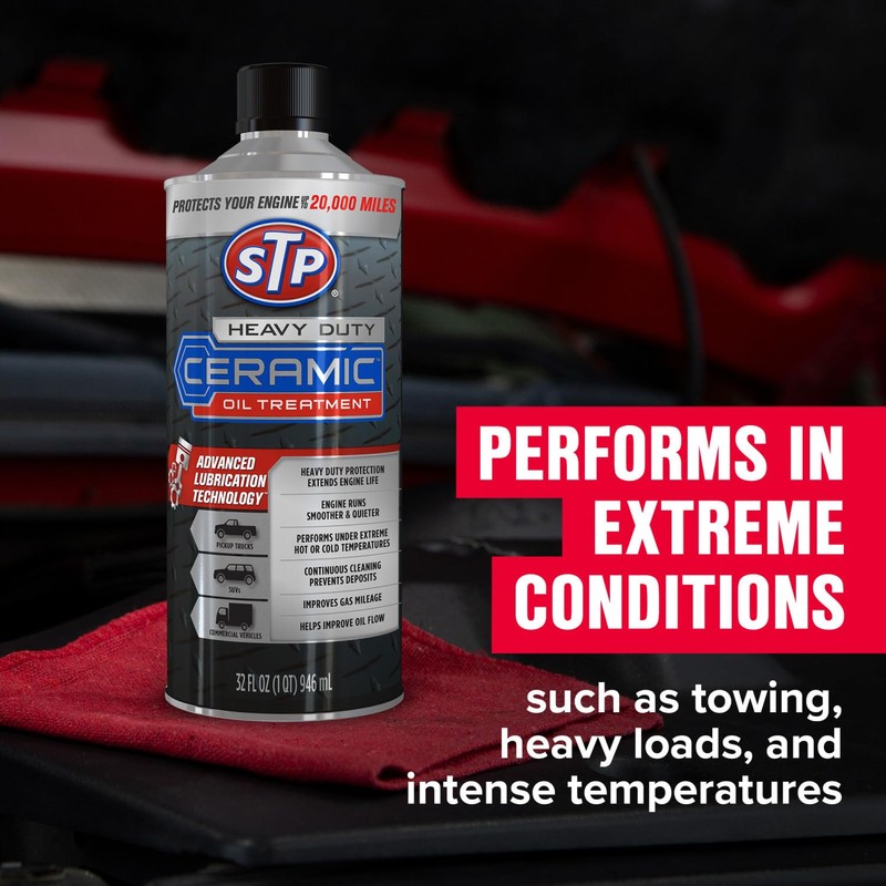 STP Heavy Duty Ceramic Engine Oil Treatment for Extreme Conditions