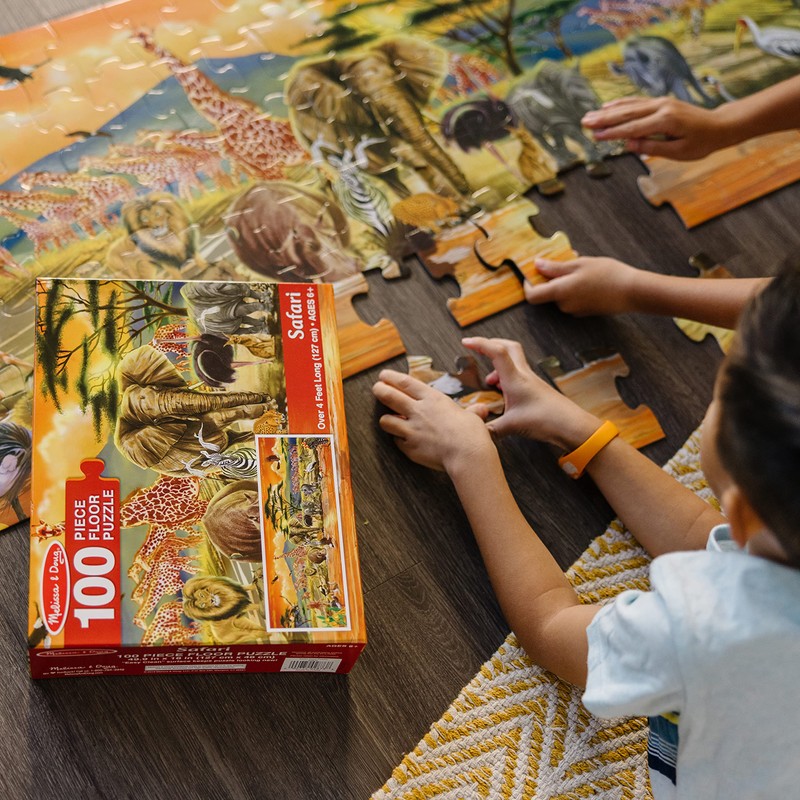 Melissa & Doug African Plains Safari Jumbo Jigsaw Floor Puzzle
