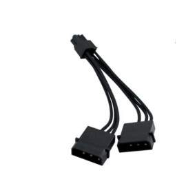 EVGA 6 Pin PCI Male To 2x4 Pin Female Molex - 6" - Fans - Mining - Crypto - Computer