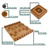 BambooMN Premium Bamboo Chinese Chess & Go Reversible Game Board