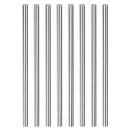 HARFINGTON 8pcs Round Rods 4.4mm x 100mm High Speed Steel (HSS) Lathe Bar Stock DIY Craft Tools for Turning Facing Drilling Threading