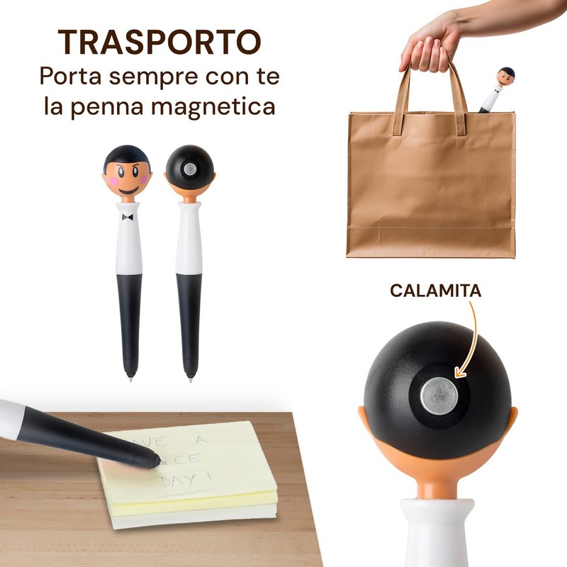 Avilia Magnetic Pen and Handy Matching Clip - Practical Set