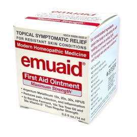 Emuaid First Aid Ointment Maximum Strength 0.5fl.oz./14ml New In Box