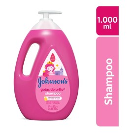 Shampoo Johnsons shampoo infantil Gotas de Brillo de aceite de argn en dosificador de 1000ML por 1 unidad                                             