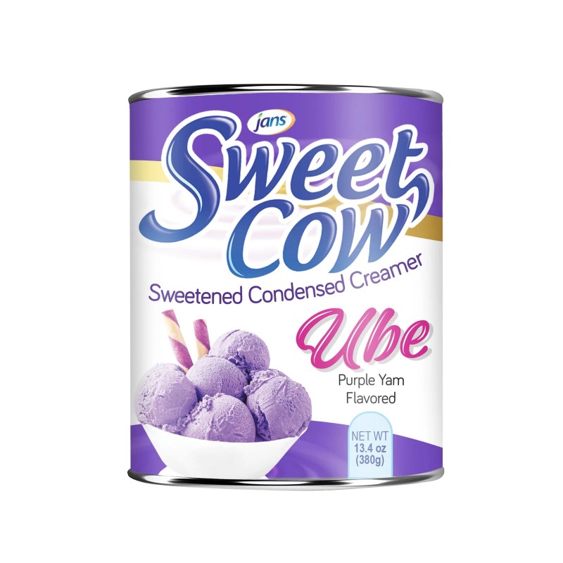 Jans 12 Cans Ube Sweetened Condensed Creamer 13.4 Oz Dairy