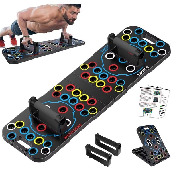 Multi-functional folding push-up plate explosion men and women fitness equipment